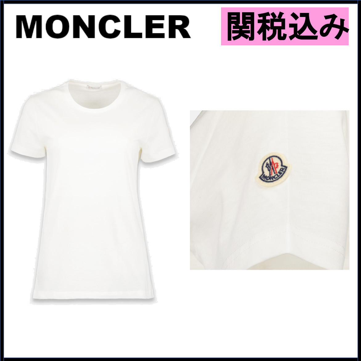 国内発送★Moncler★Logo Tシャツ ホワイト
