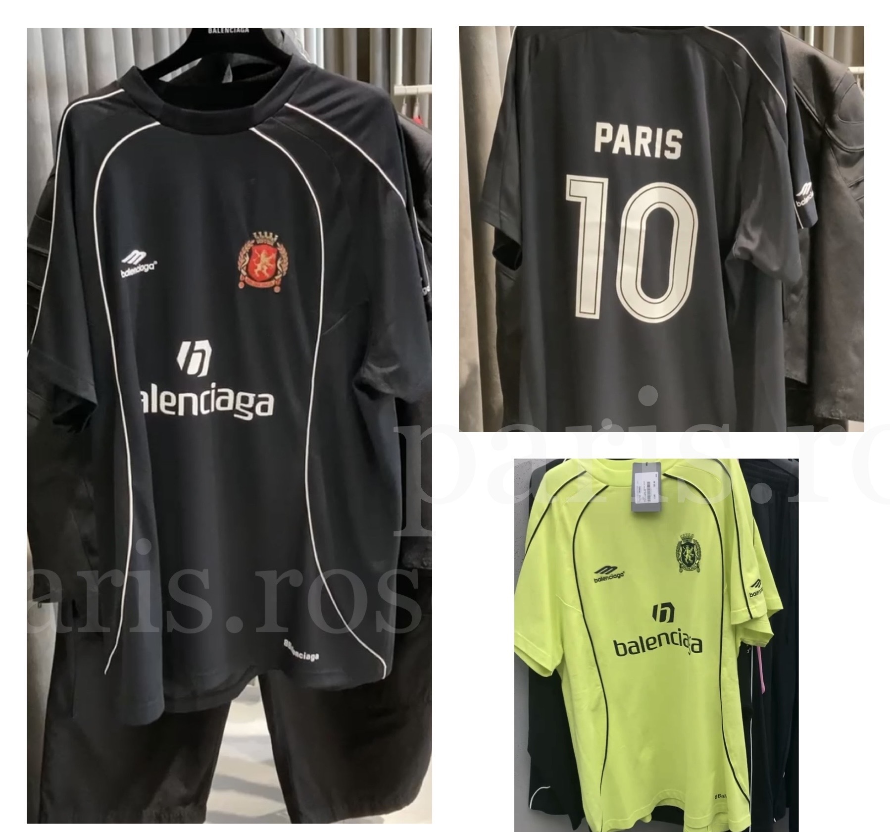 24-25AW バレンシアガ PARIS SOCCER Tシャツ オーバーサイズ