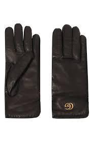 手袋 Gucci leather gloves with Double G