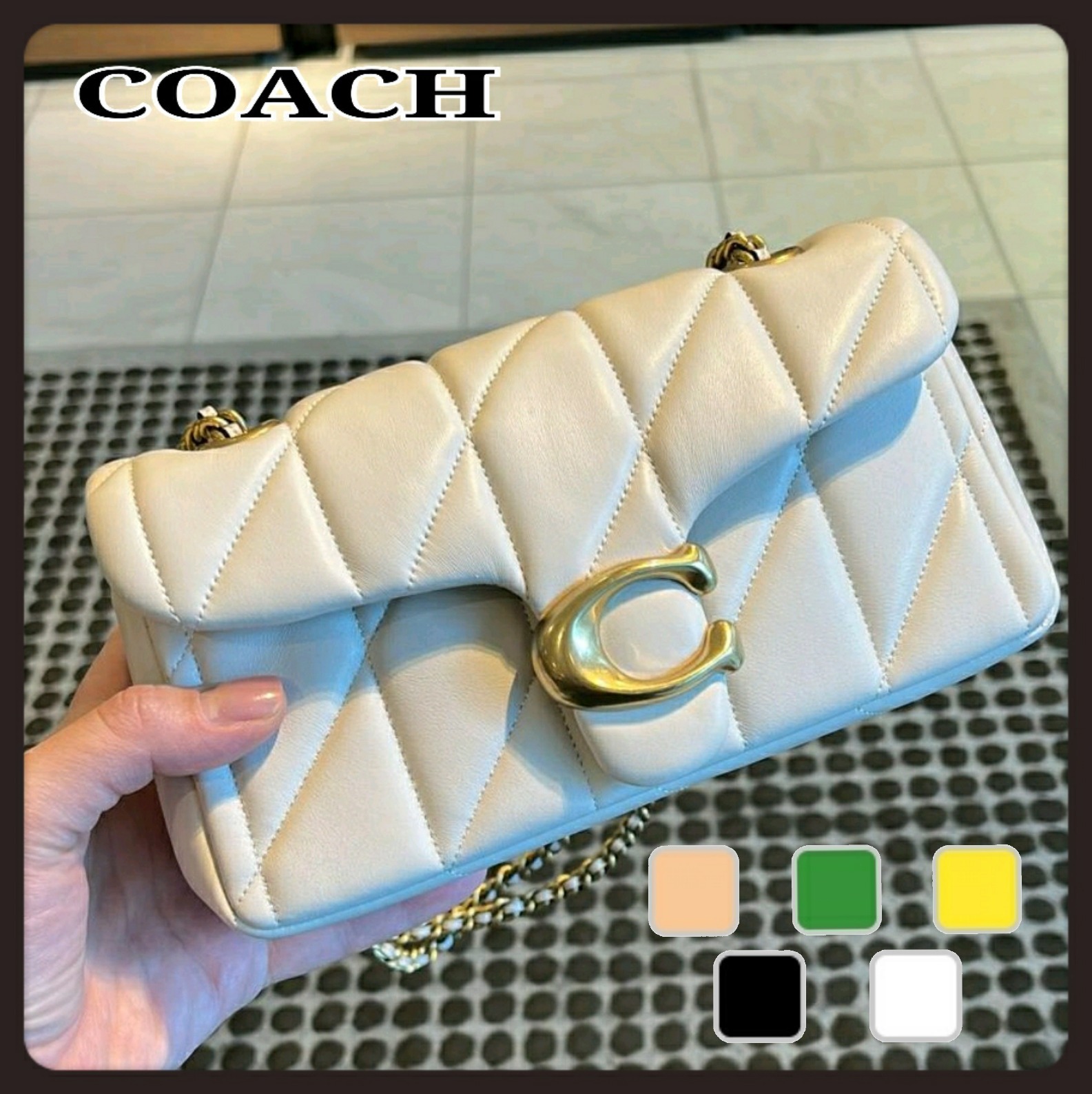 【Coach】Tabby キルティング ショルダーバッグ 20