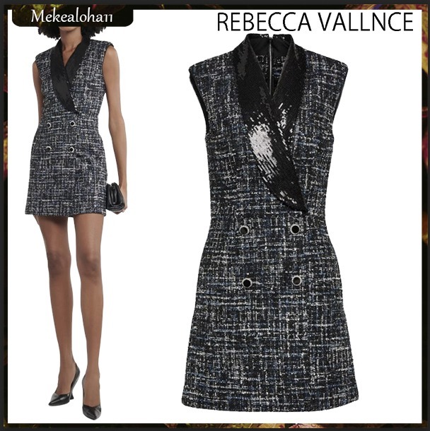 Rebecca Vallance☆Jacques 装飾付き ツイード ミニドレス