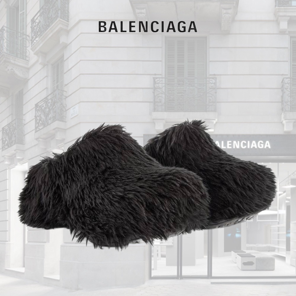 【BALENCIAGA】CROCS ミュール フェイク ファー
