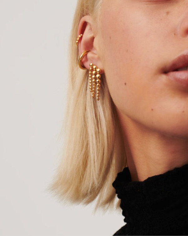 ☆MISSOMA☆ ARTICULATED BEADED WATERFALL DROP EARRINGS