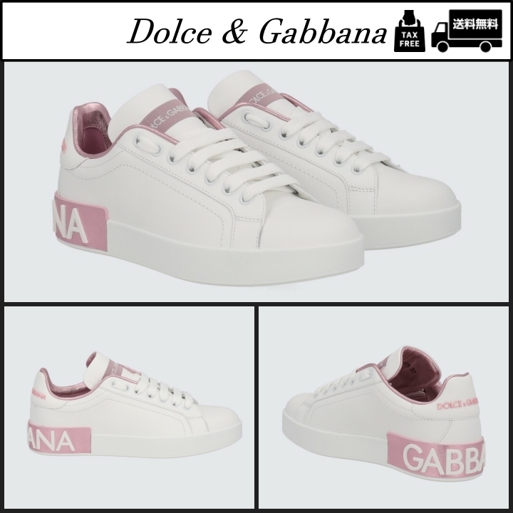 ポルトフィーノ スニーカー カーフスキン＆エナメル Dolce & Gabbana ポルトフィーノ スニーカー | ブラック