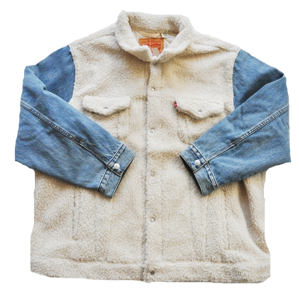 LEVI’S / リーバイス RELAXED FIT BOA DENIM JACKET BIG SIZE