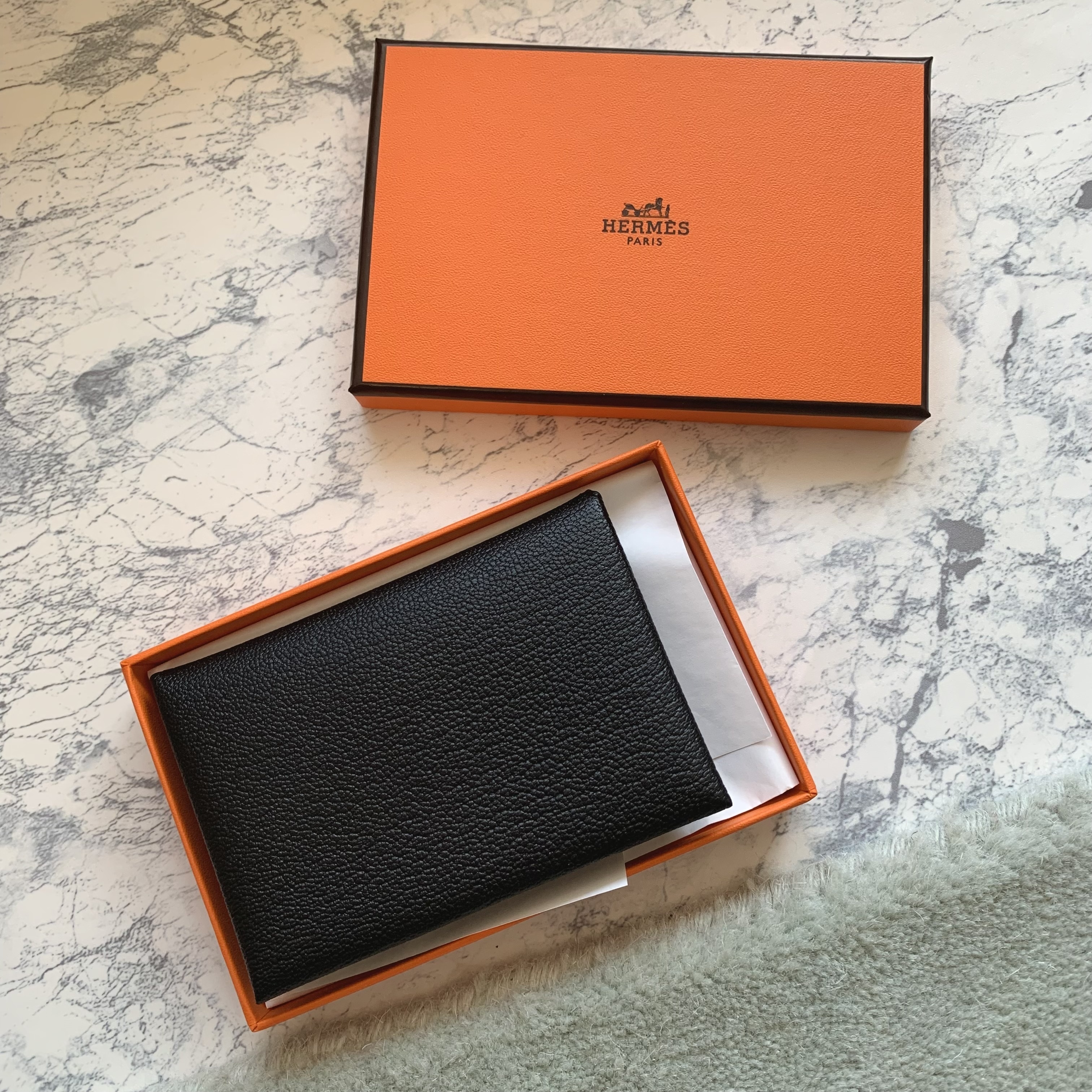 《関税なし》カルヴィデュオ【HERMES】Calvi Duo ノアール 黒