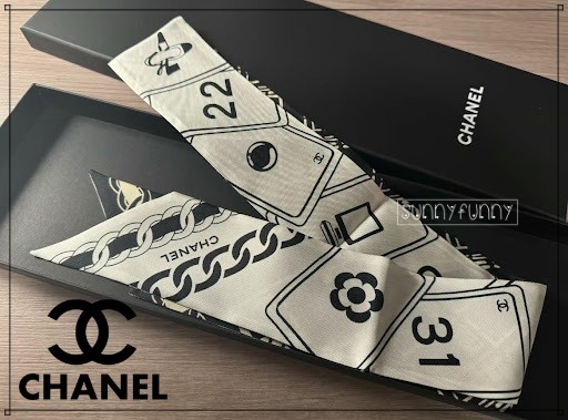 《24P★》CHANEL スカーフ ヘアバンド ツイリー トランプ