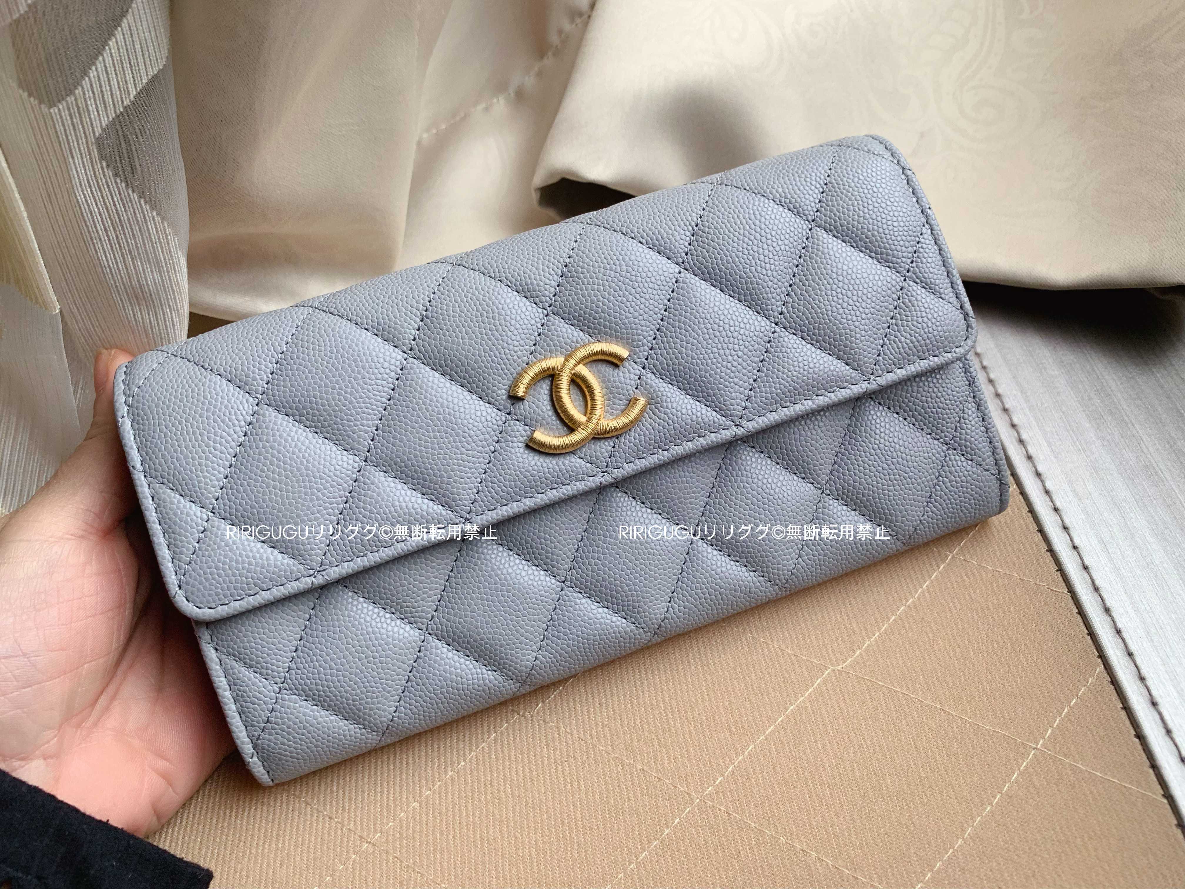 (シャネル)AP3517☆ロング フラップ ウォレット財布