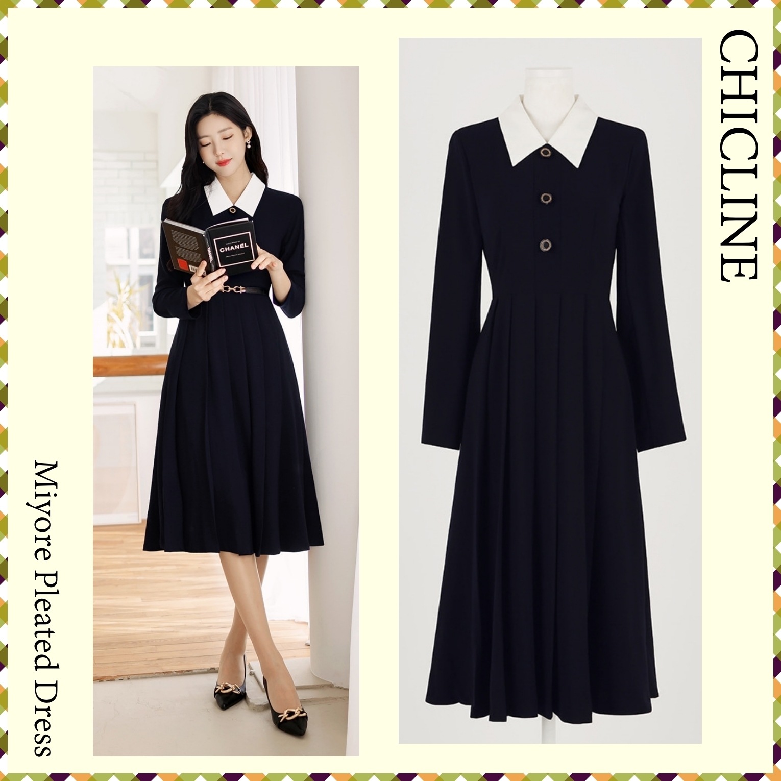 【CHICLINE】★ ミオレプリーツ ワンピース (DRESS) ★