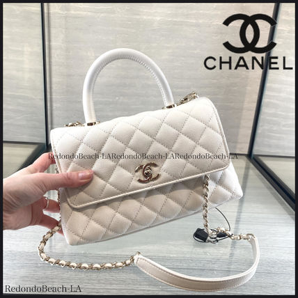 CHANEL Shoulder Bags Casual Style Calfskin 2WAY Chain Plain Party Style