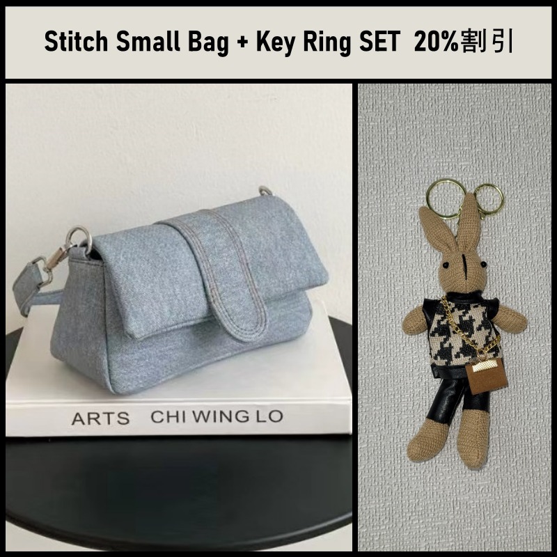 ●zooisoo choice●Stitch Small Bag+ Key Ring SET 20%割引