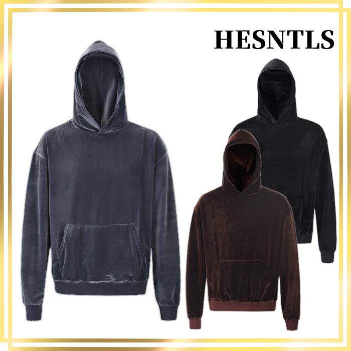 国内発/日本未入荷☆H.ESNTLS☆ベルベット スエード パーカー☆