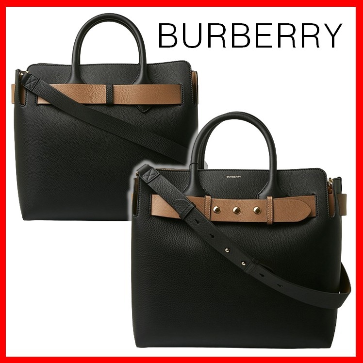 ☆【BURBERRY】☆ミディアムレザートリプルスタッドバッグ☆