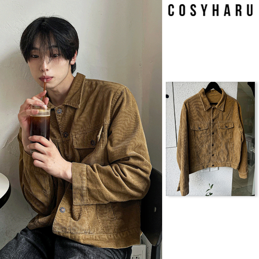 【COSYHARU】24SS★ [MADE] Lauren Crop Corduroy Jacket