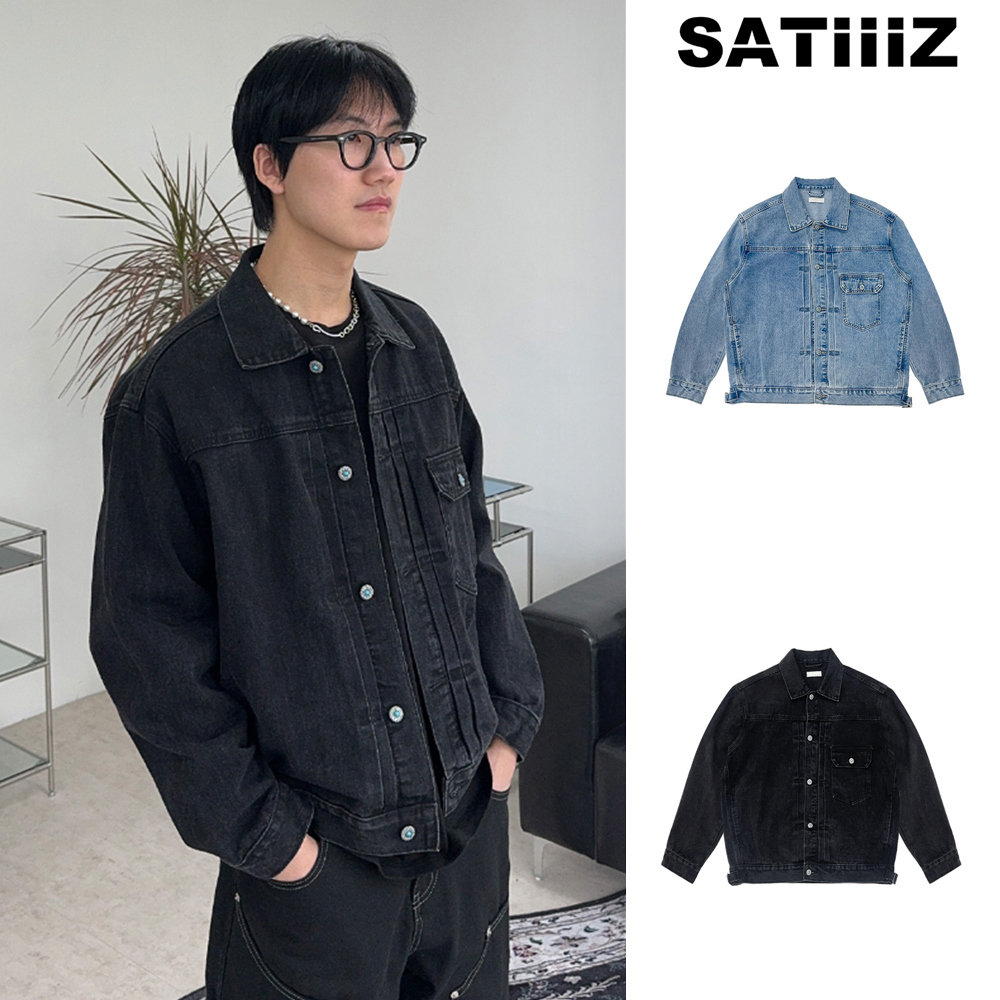 【SATIIIZ】Belope Ethnic Canton Denim Jacket
