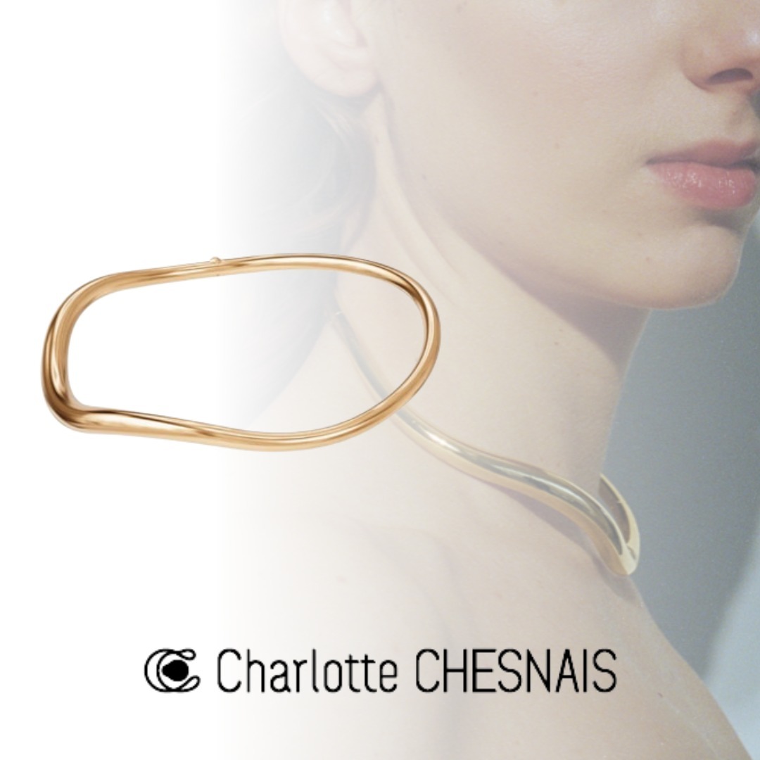 【charlottechesnais】Wave Necklace 18カラット