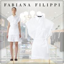 FABIANA FILIPPI Casual Style Plain Elegant Style Logo Shirts & Blouses