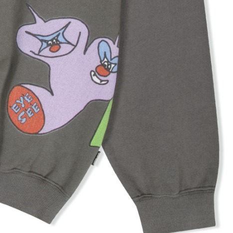 スウェット・トレーナー YESEYESEE Tulrexx Wording Sweatshirt 4FT089 yeseyesee® :: Tulrexx Wording Sweatshirt Sage Green