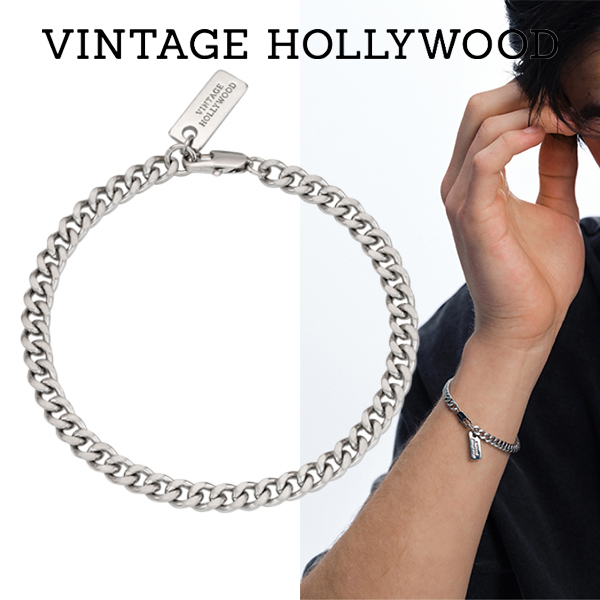 【VINTAGE HOLLYWOOD】Matte Classic Chain Bracelet