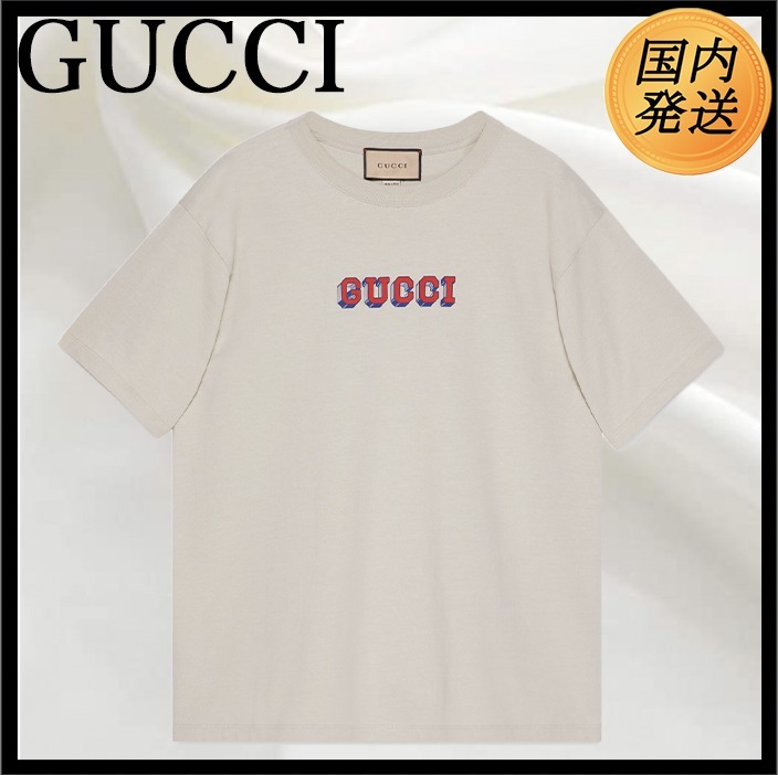 【国内発送★GUCCI】GUCCI プリント Tシャツ