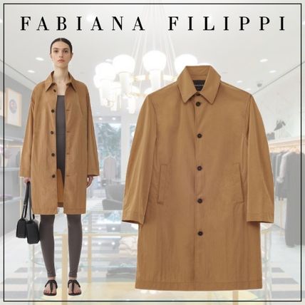 [FABIANAFILIPPI]マイクロファイユ トレンチコート FABIANA FILIPPI(ファビアナフィリッピ) トレンチコート