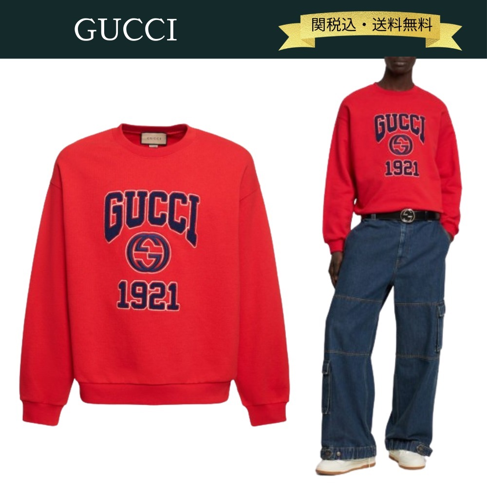 【関税・送料込】GUCCI ライトコットンスウェットシャツ