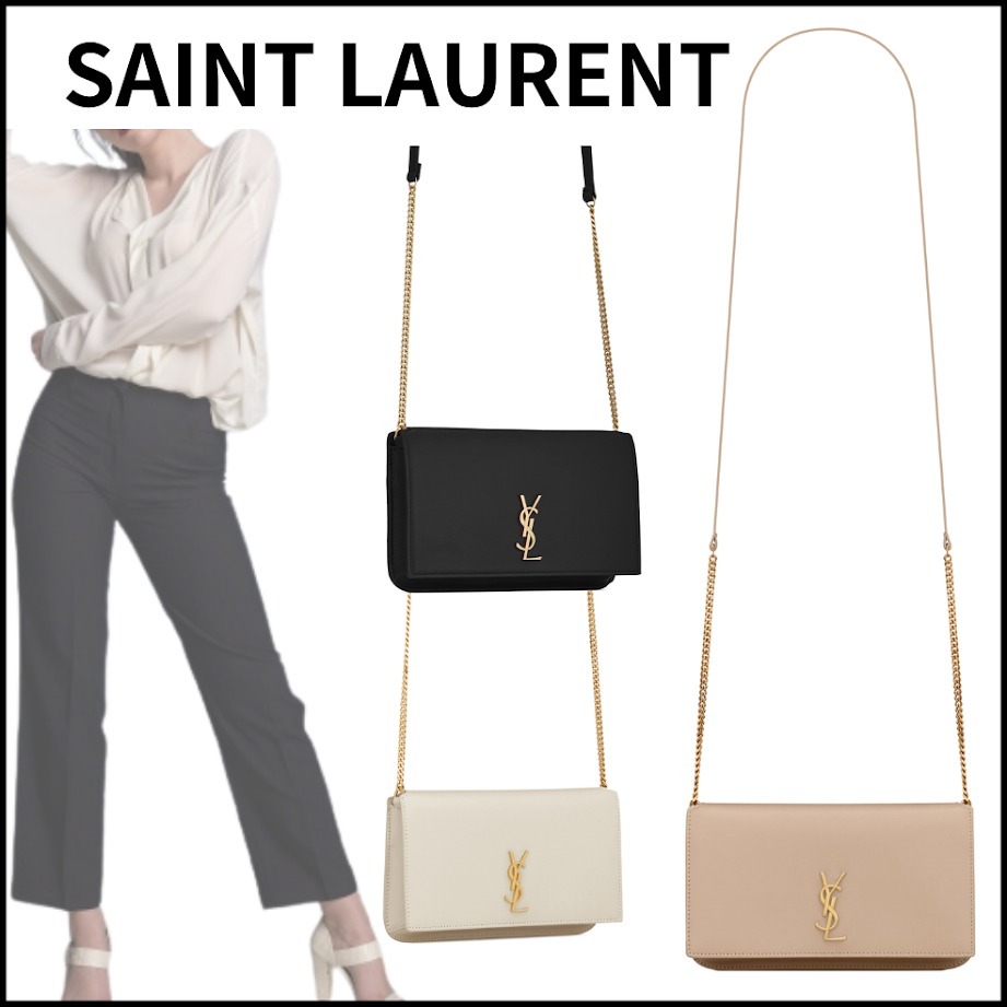 国内買付【SAINT LAURENT】ストラップ付き フォンホルダー
