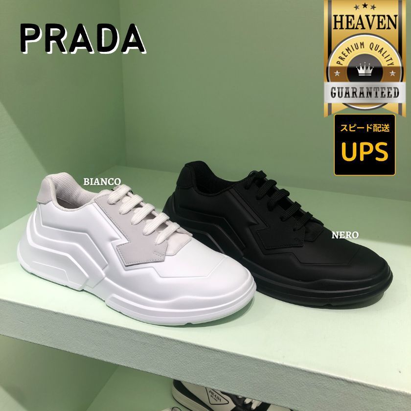 6万取引突破★UPS速達便利用！【PRADA】4E3566 3LED_スニーカー