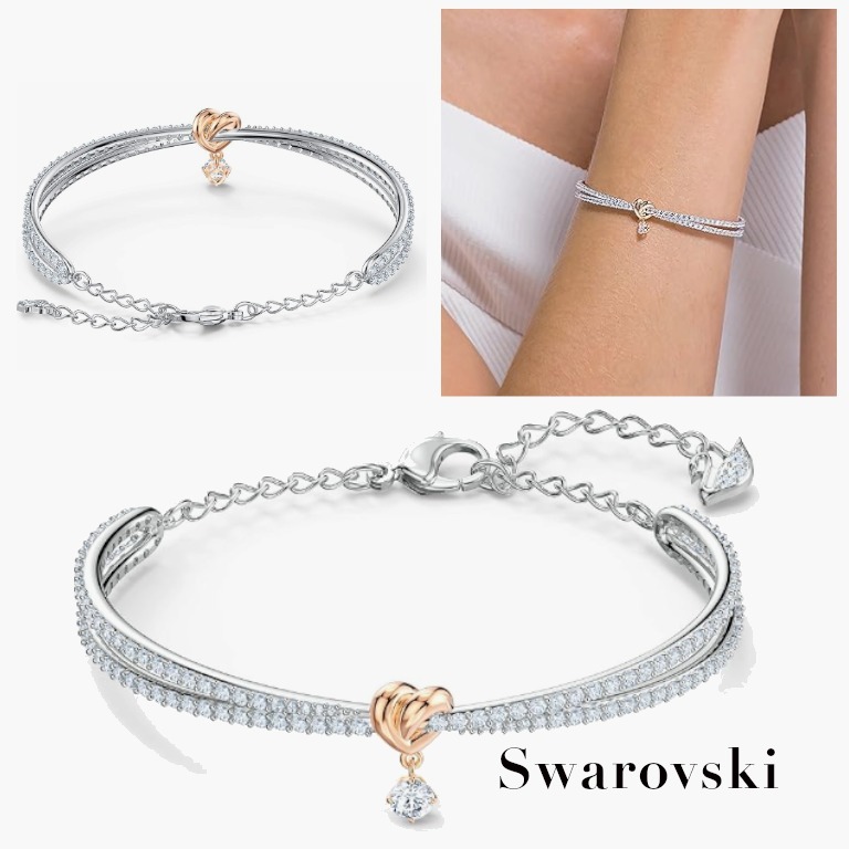 【大セール】Swarovski Lifelong Heart バングル ブレスレット
