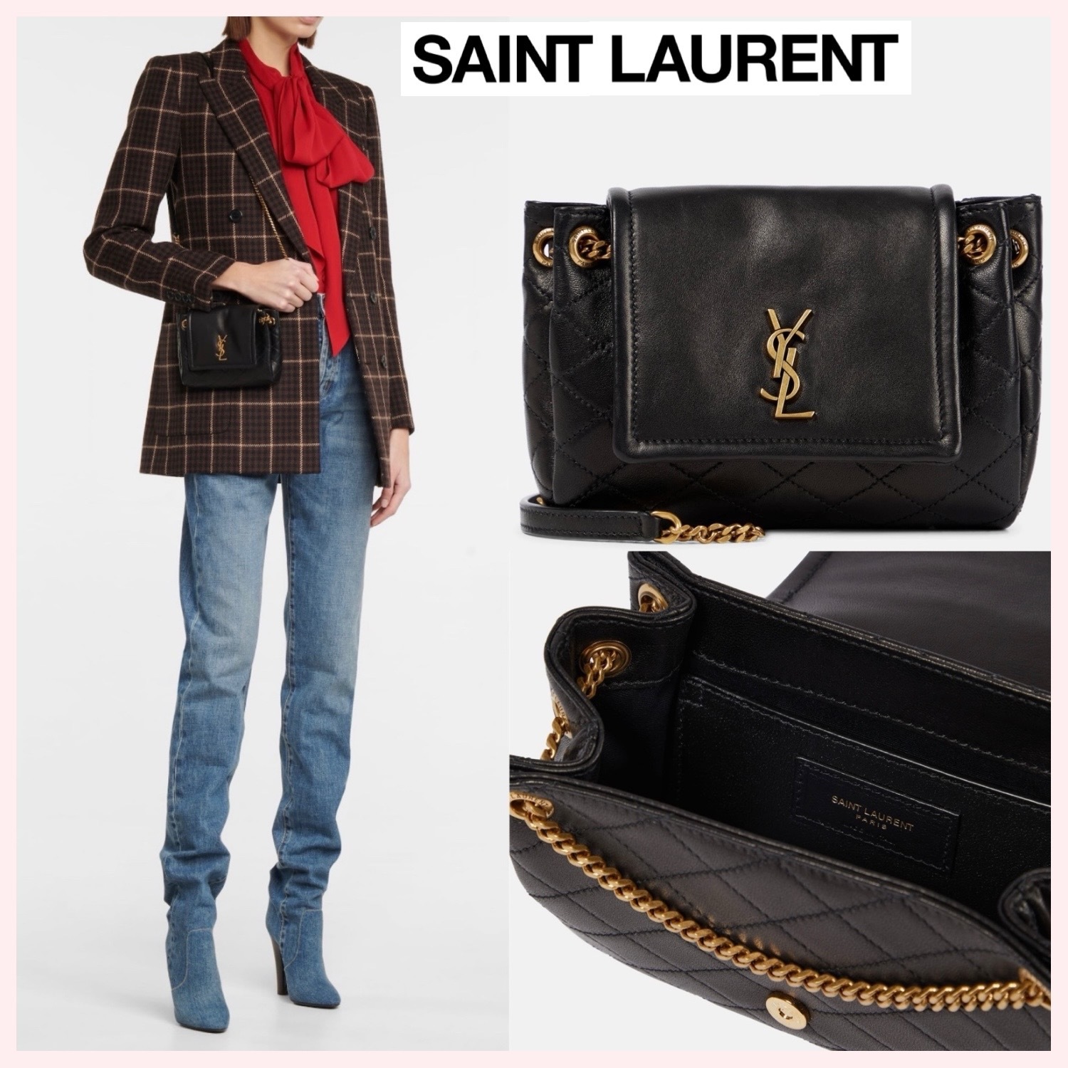★SAINT LAURENT★関税込♪NEW♪Nolita ショルダーバッグ