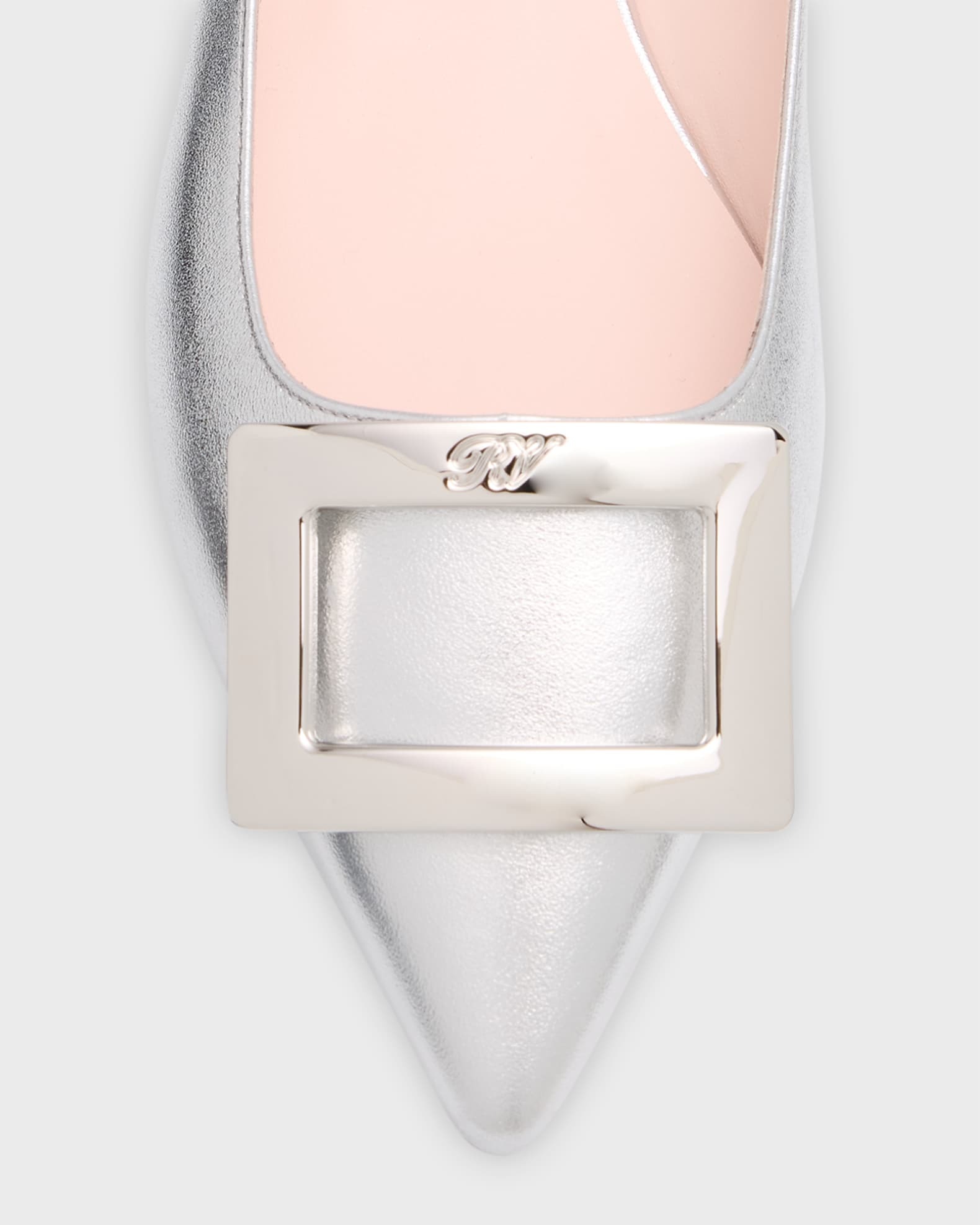 【関税・送料込】RogerVivier Gommettine メタリックフラット 関税・送料込】RogerVivier Gommettine メタリックフラット