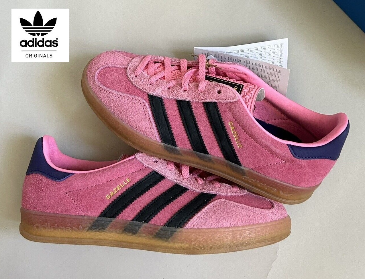 ☆大人気☆adidas Originals Gazelle pink/black with gum sole