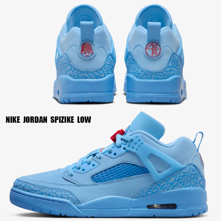 NIKE★JORDAN SPIZIKE LOW★FOOTBALL BLUE/UNIVERSITY RED