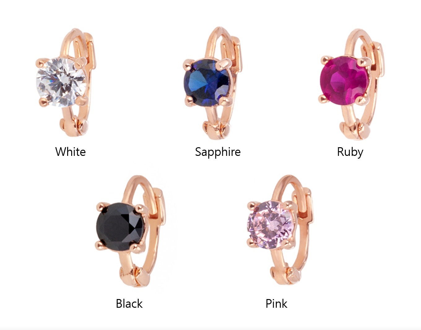 [Dorocy] 14k ベーシック カラーキュー イヤリング