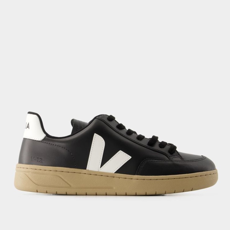 スニーカー VEJA V-12 Sneakers - Veja - Leather - Black/White