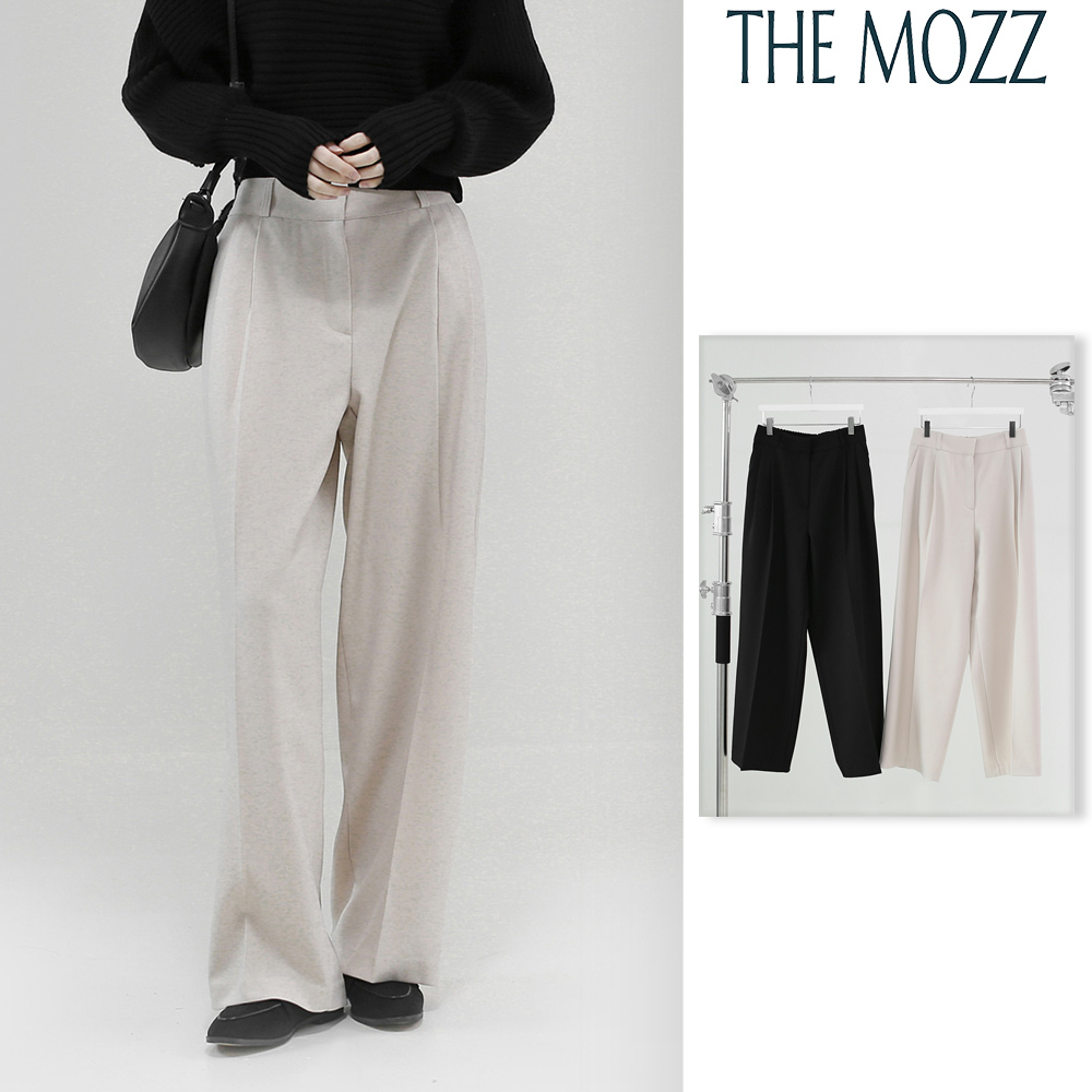 【THE MOZZ】Stone Pintuck Slacks