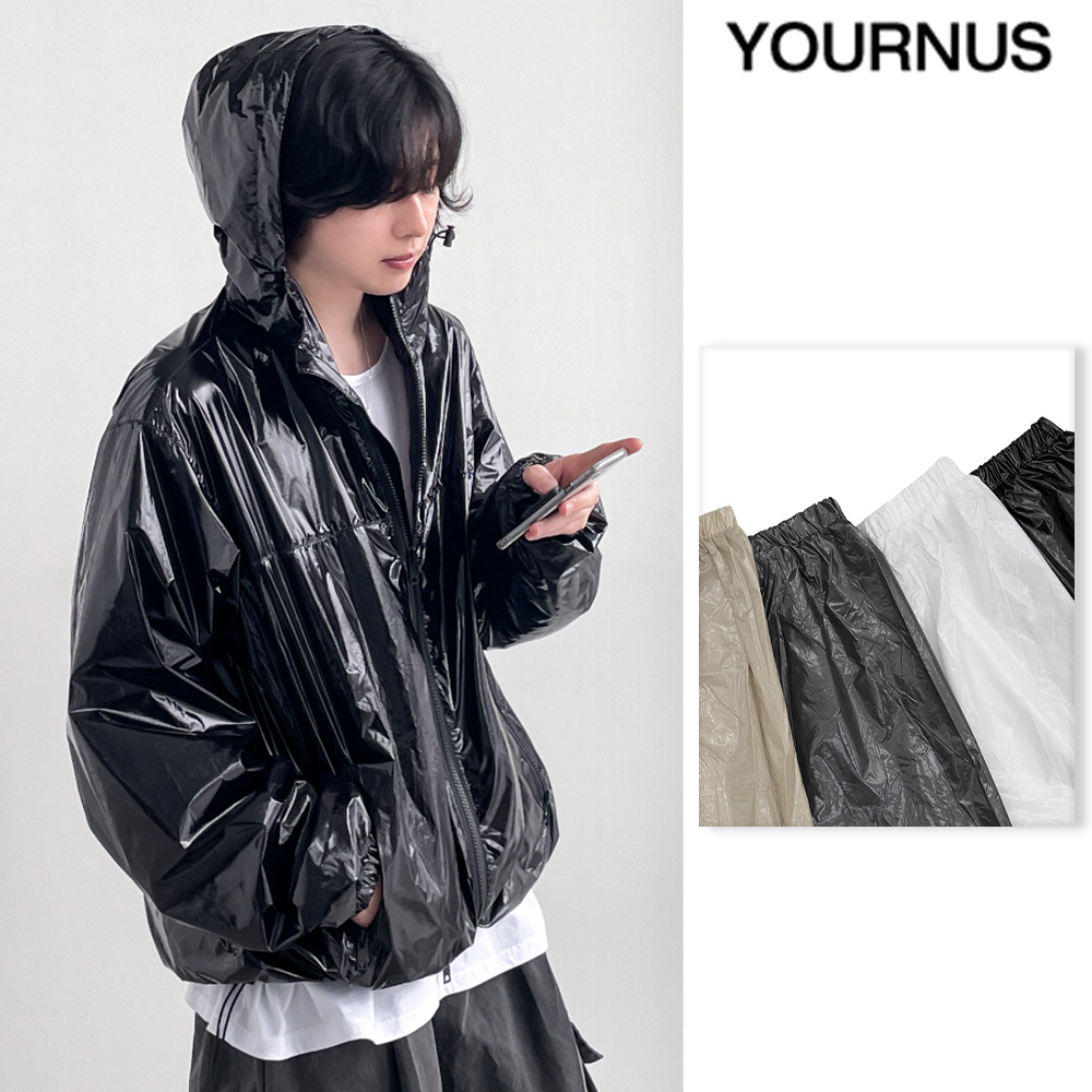 【YOURNUS】Fine Glossy Wind Jacket