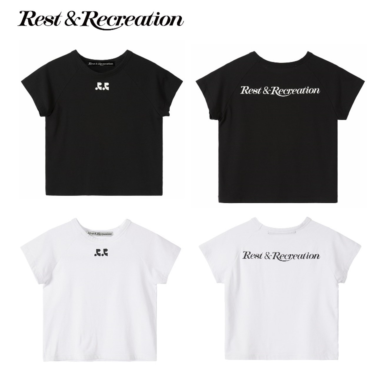 【Rest&Recreation】RR LOGO CROP T-SHIRT Tシャツ★人気★