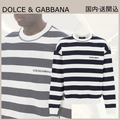 VIP★D&G ボーダー ストライプ スウェットシャツ トレーナー