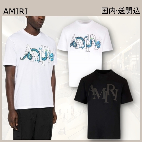 VIP★AMIRI ロゴ コットン Tシャツ メンズ★大人気