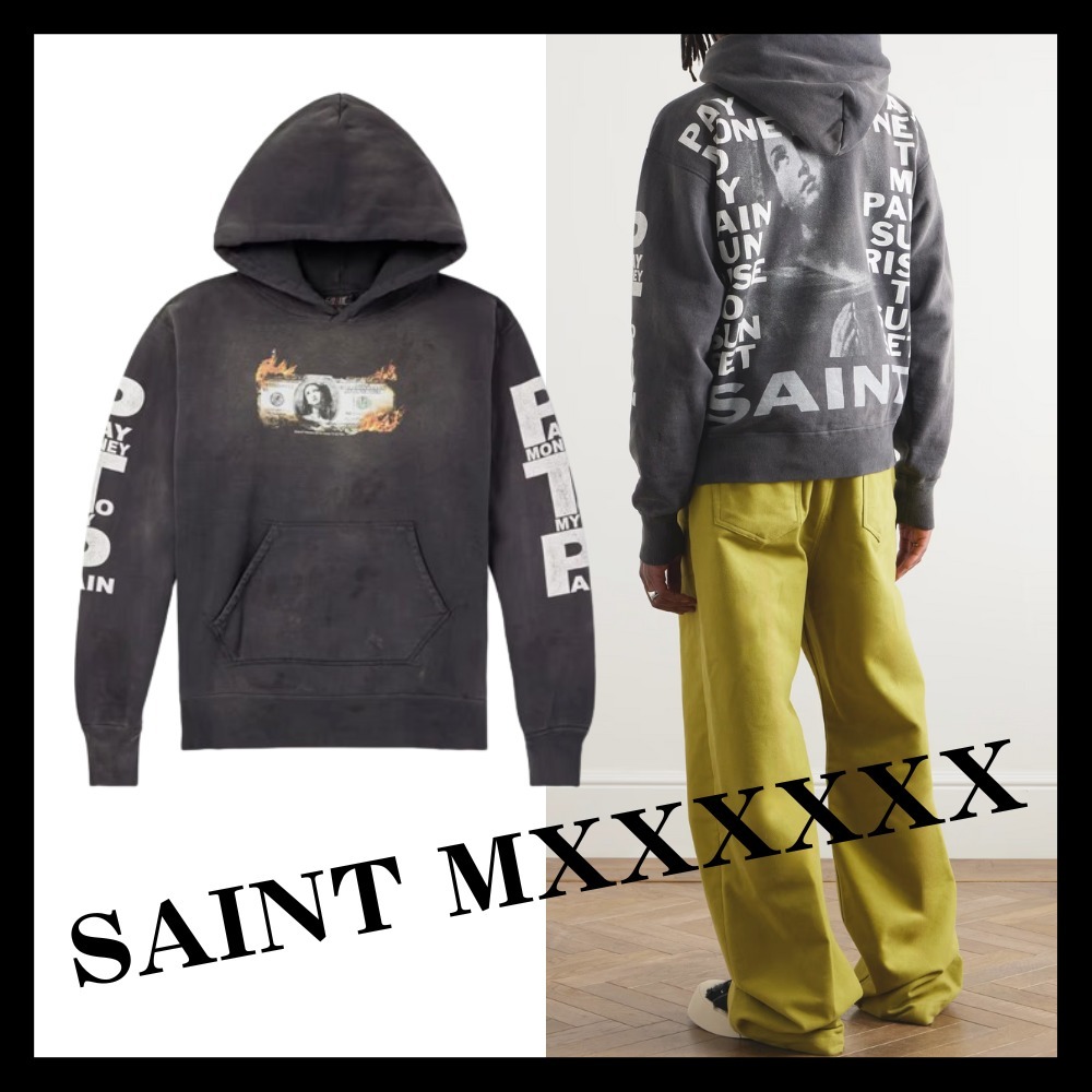 SAINT Mxxxxxx☆関税込み☆コットンジャージー パーカー