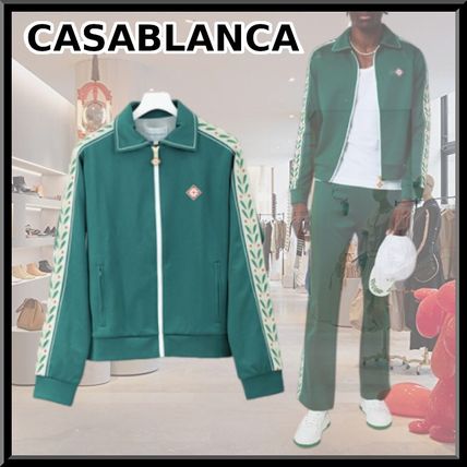 Casablanca More Jackets Short Street Style Plain Logo Jackets