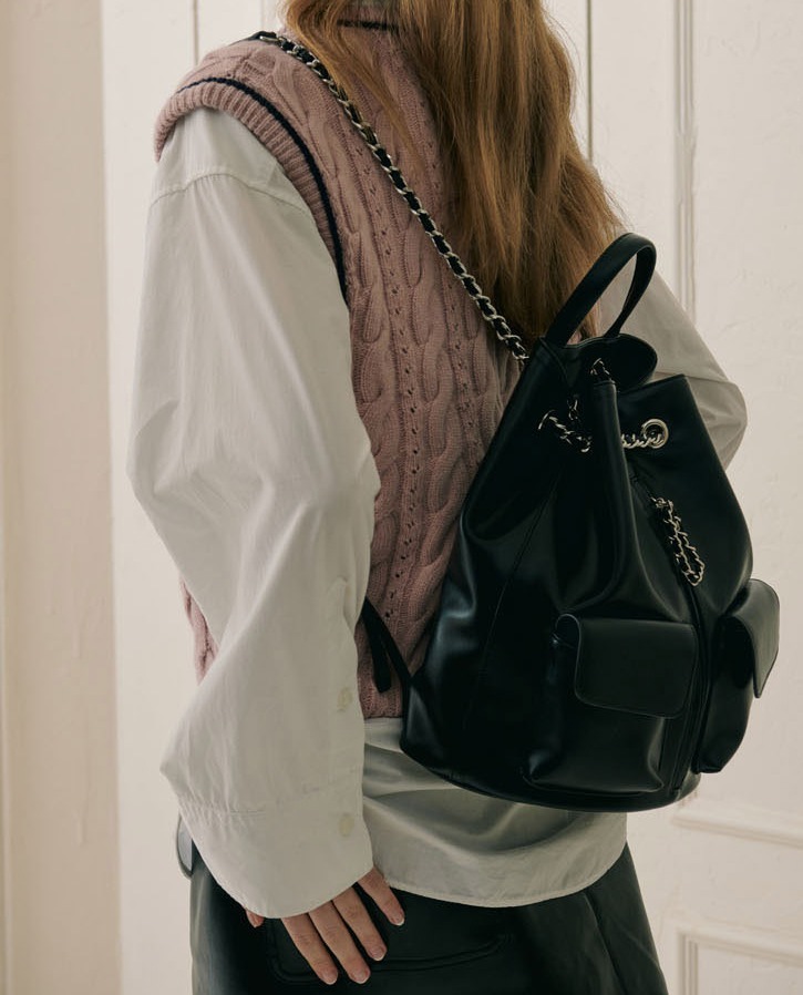 [JILLSTUART] ESTELLA ナイロン バックパック ☆送料込☆ JILLSTUART【送料込】ESTELLA CHAIN BACKPACK 2COLORS