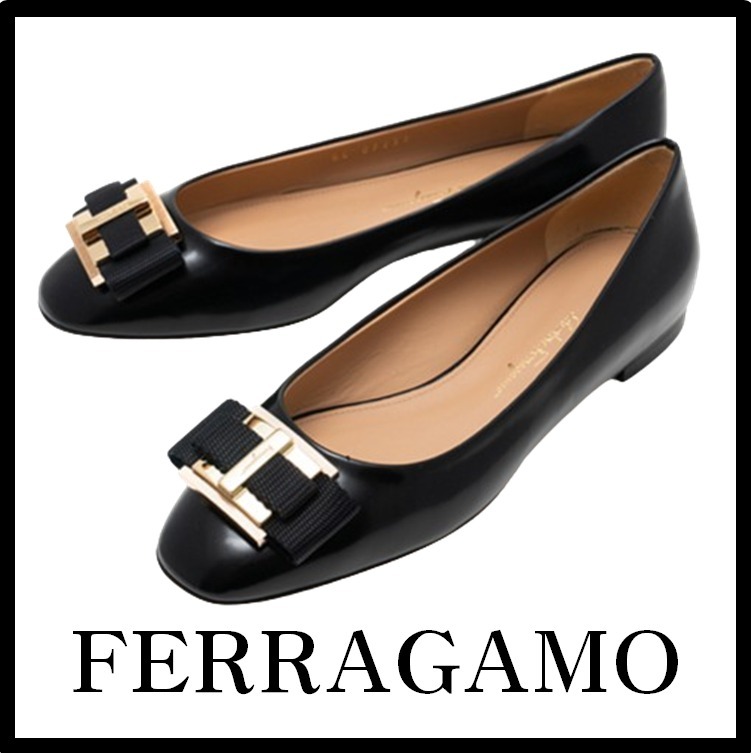 ★送料・関税込★Ferragamo★フェラガモプラトーパンプス★