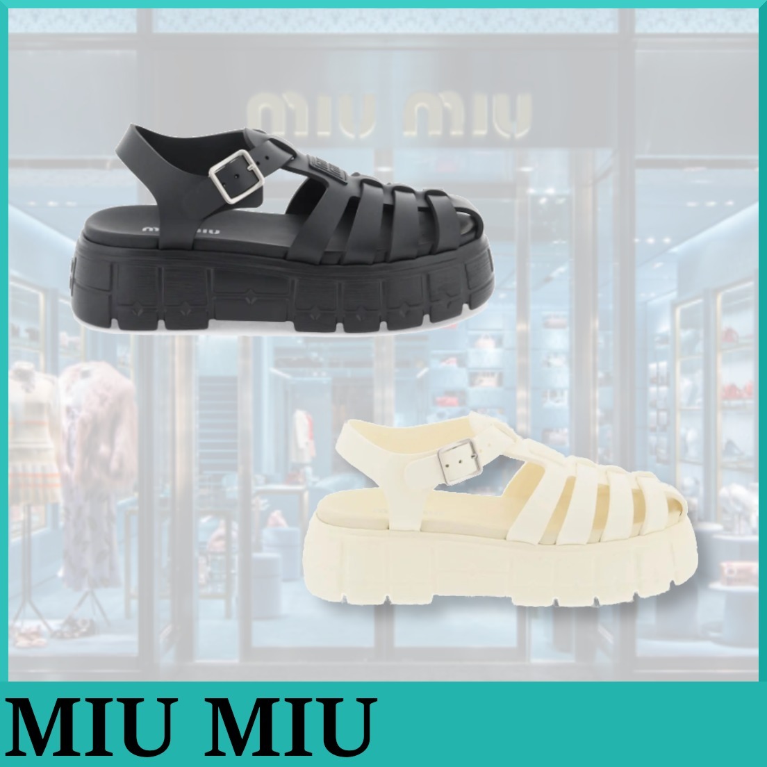関税込★MIU MIU★ラバーサンダル
