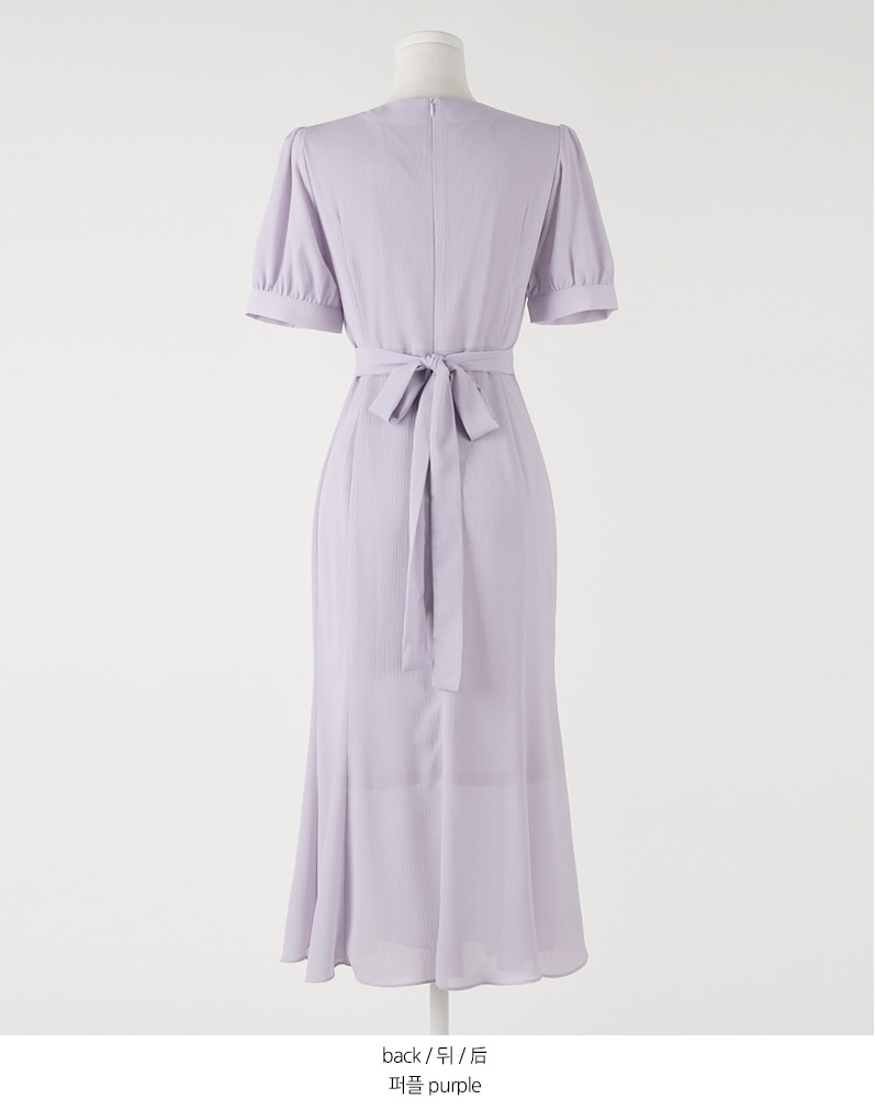 CHICLINE】☆ イボ リンクル シフォン ワンピース (DRESS) ☆
