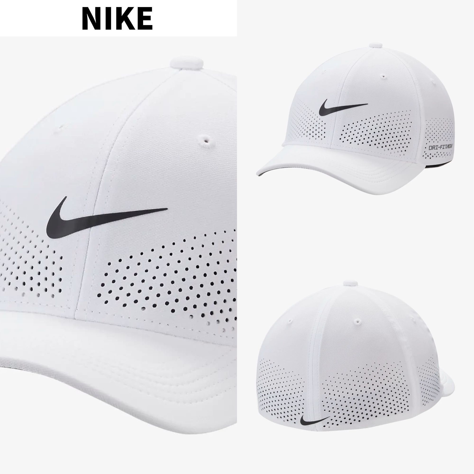 【NIKE】Nike Dri-FIT ADV Rise Structured SwooshFlex Cap