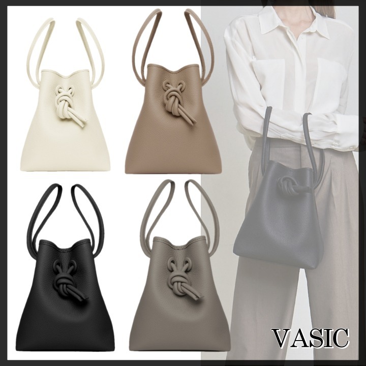 ◆VASIC ヴァジック◆上品 結び目ドローストリングバッグ 2way