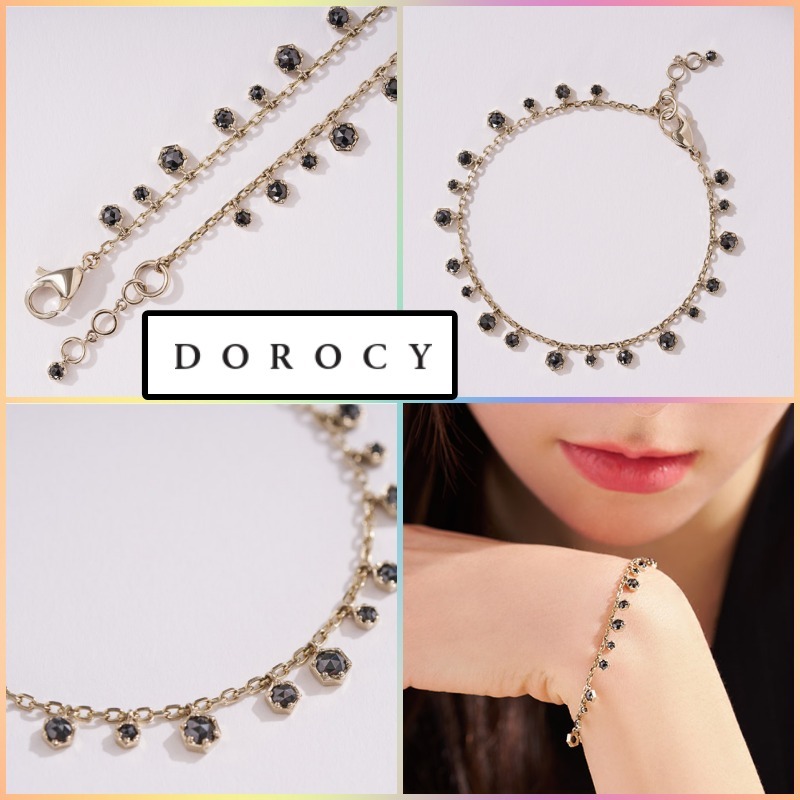 [DOROCY] 18K Hexa Black Rough Diamonds ブレスレット★最高級