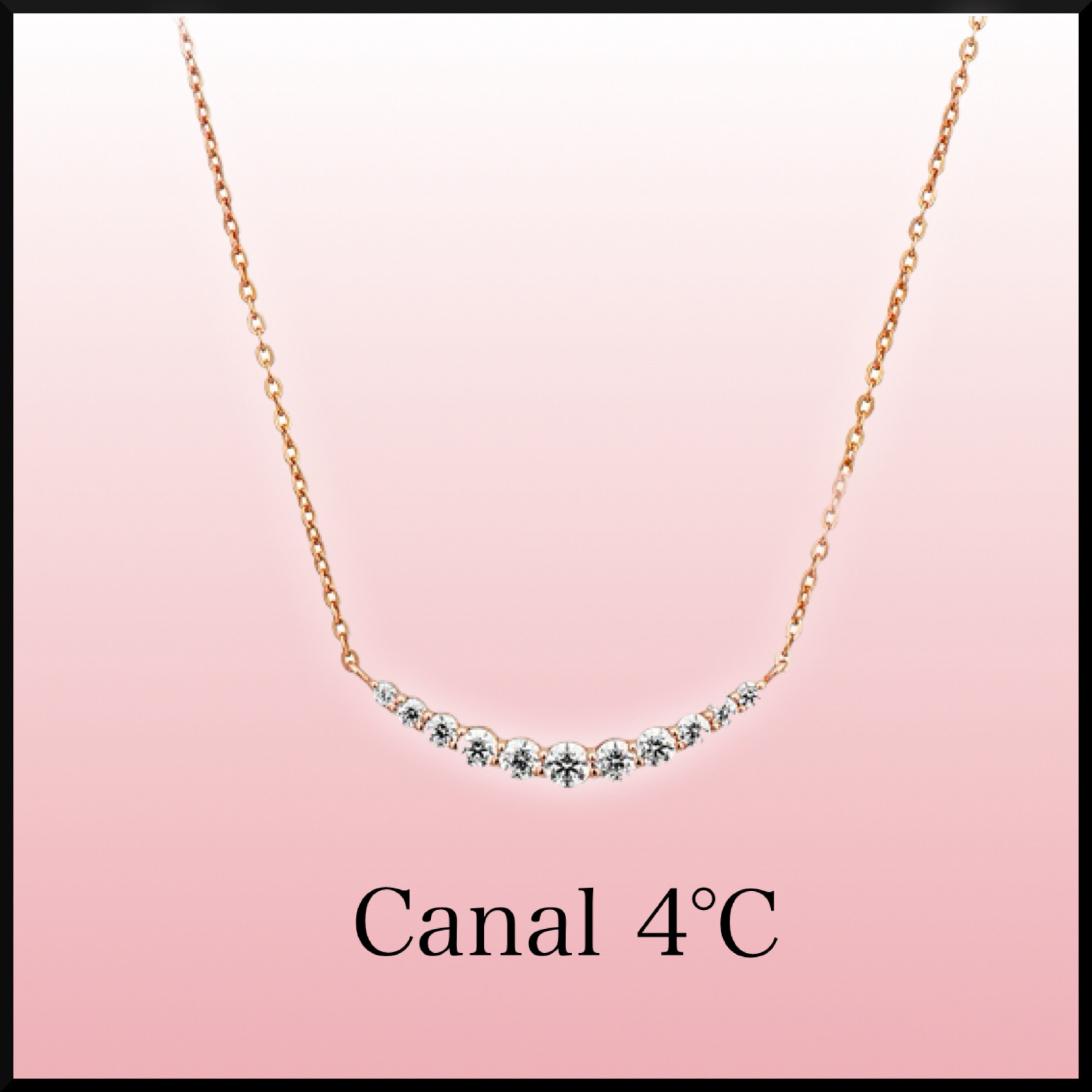華やか★Canal 4℃ シルバー ネックレス 優しい色合い 大人気